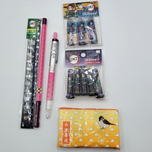 Demon Slayer Kimetsu no Yaiba Stationary 9 piece Set - Picture 2 of 15